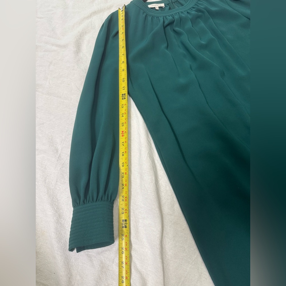 Lafayette 148 New York Teal Long Sleeve Dress - Picture 11 of 16